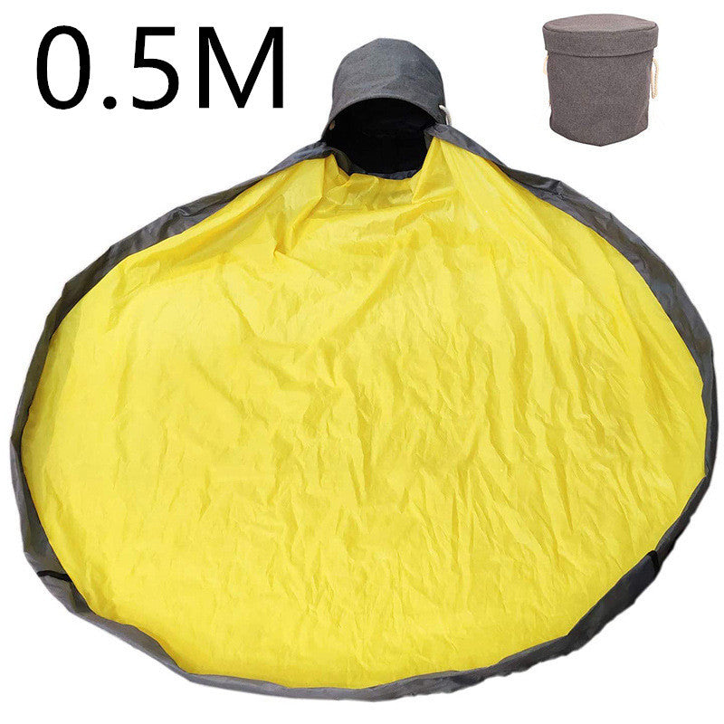 Kids Striped Toy Storage Bucket Bag