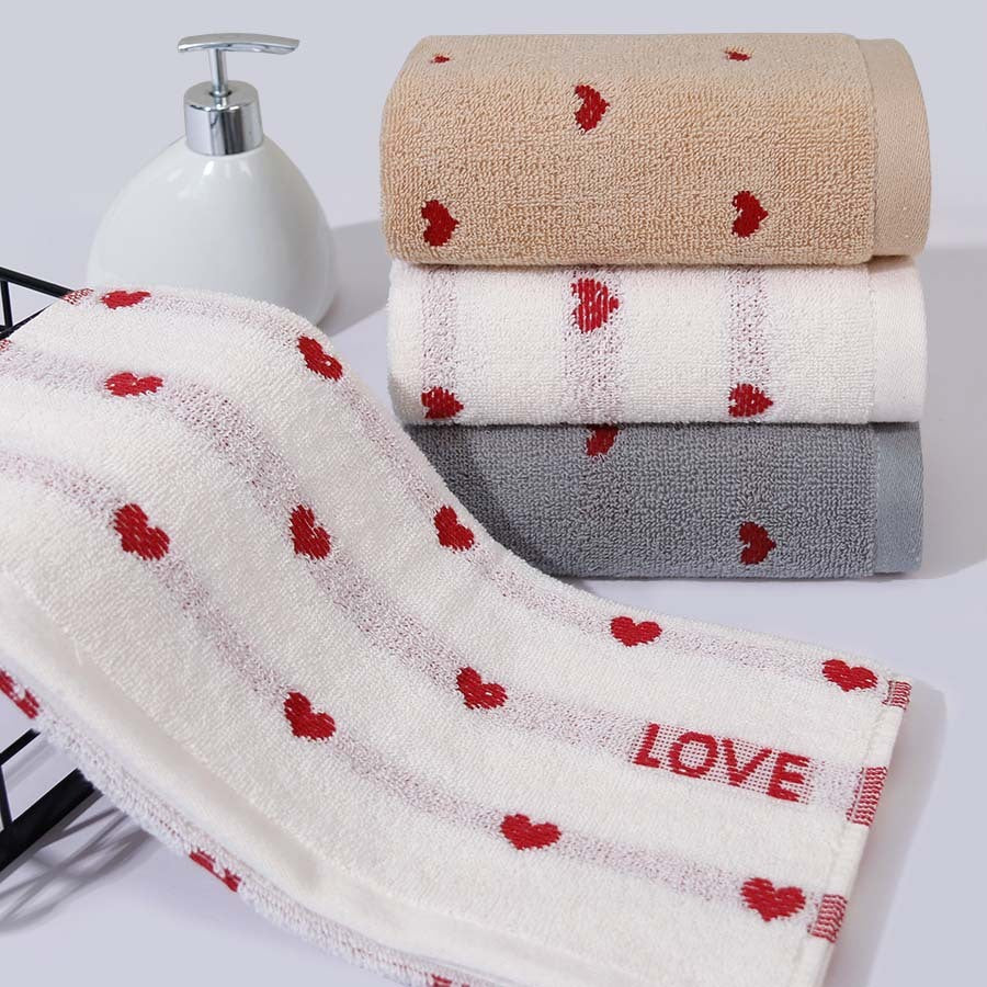 Pure Cotton Embroidered Couple Towel