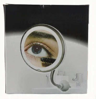 10-krotne lusterko do makijażu LED z gęsią szyją