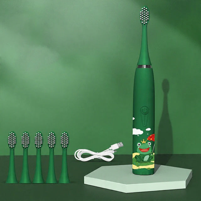 Elektryczna szczoteczka do zębów dla dzieci z akumulatorem