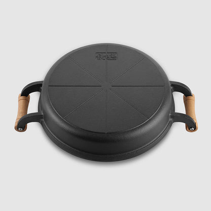 Thickened Cast Iron Binaural Cooking Pot