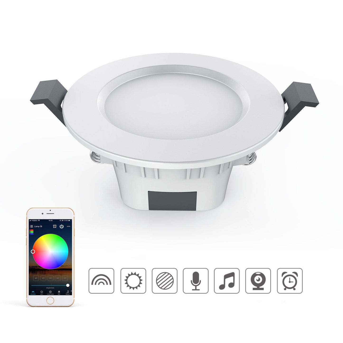Inteligentna lampa sufitowa Bluetooth 5W 
