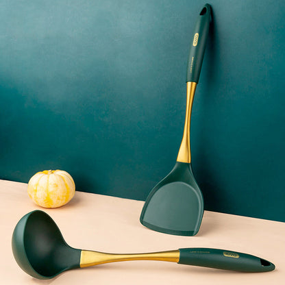 Zestaw szpatułki i łyżki silikonowej ze stali nierdzewnej 