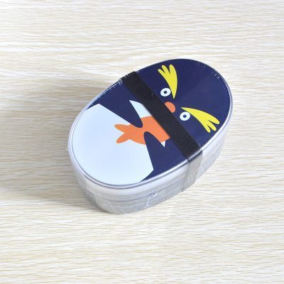 Dwuwarstwowy lunchbox nadający się do użycia w kuchence mikrofalowej