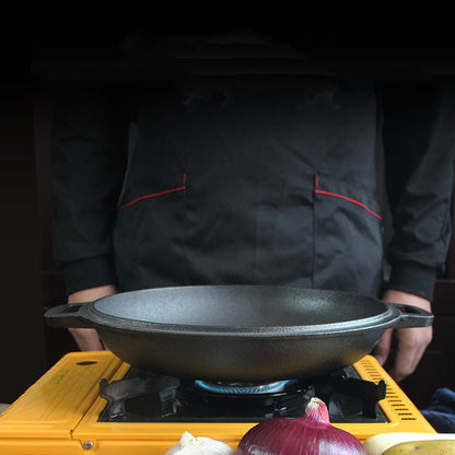 Żeliwny garnek do pieczenia chleba i duszenia o podwójnym zastosowaniu