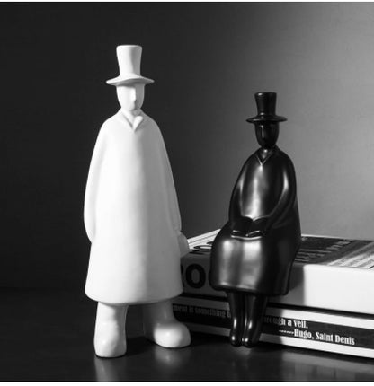 Rzeźba kapelusza dżentelmena