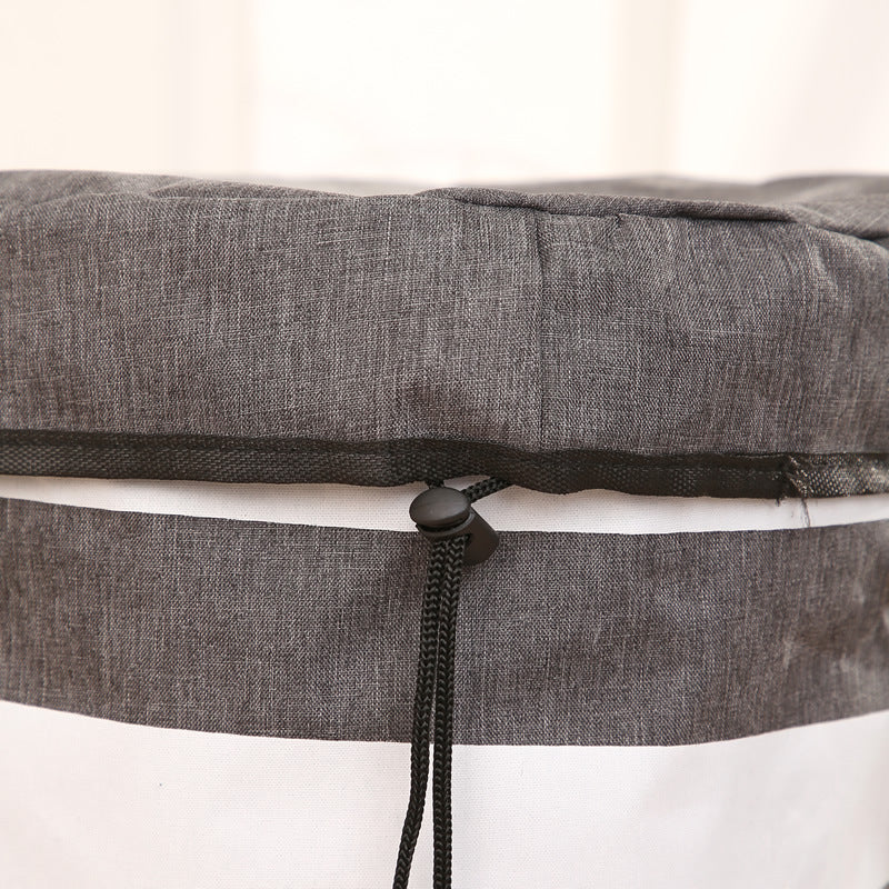 Dziecięca torba w paski do przechowywania zabawek 