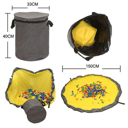 Dziecięca torba w paski do przechowywania zabawek 