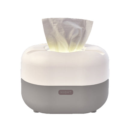 Wielofunkcyjne, świecące pudełko na chusteczki do użytku domowego