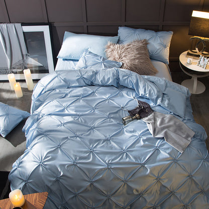 SilkGlow Satin Bed Set