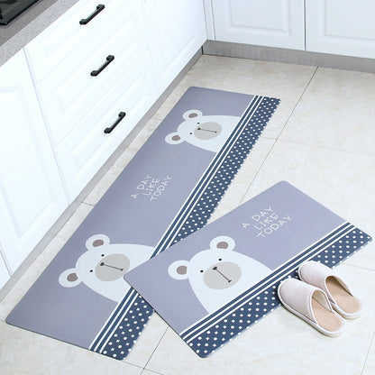Non-Slip Leather Floor Mat