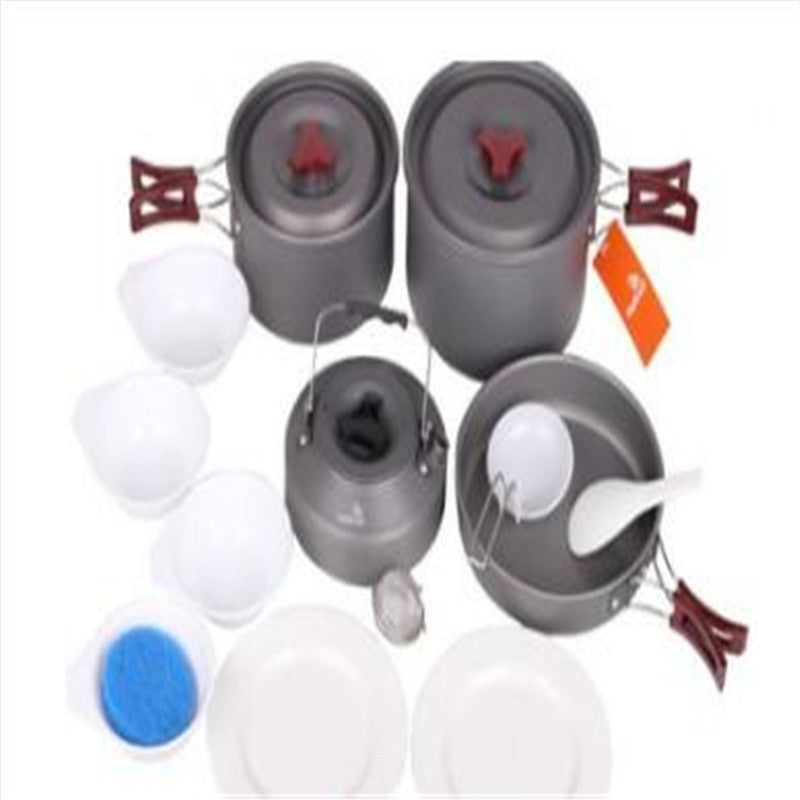 Hard Alumina Camping Cookware Set