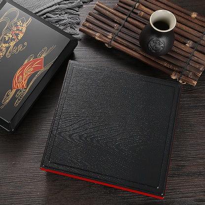 Japońskie pudełko na lunch z drewna słojowego 