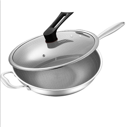 Wok dwustronny o strukturze plastra miodu ze stali nierdzewnej 316