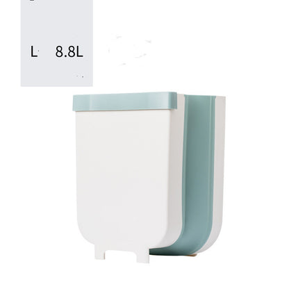 Składany kosz na śmieci na drzwi szafki