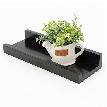 Drewniana półka ekspozycyjna montowana na ścianie