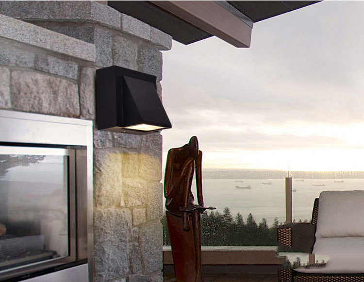 Wodoodporna szklana lampa ścienna LED 