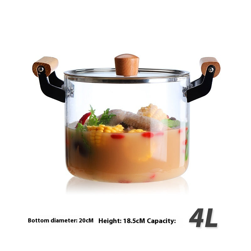 Borosilicate Glass Cook Pot