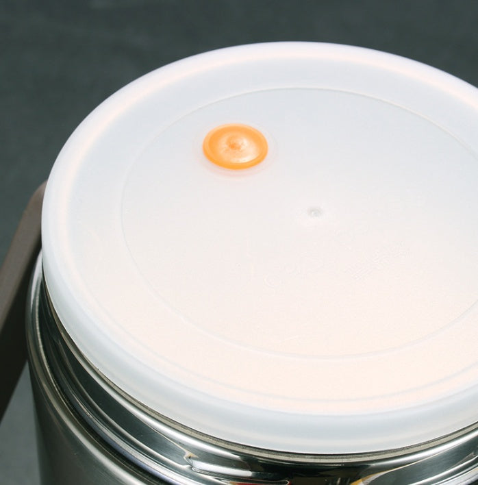 Trójwarstwowy lunchbox ze stali nierdzewnej