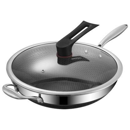 Wok dwustronny o strukturze plastra miodu ze stali nierdzewnej 316
