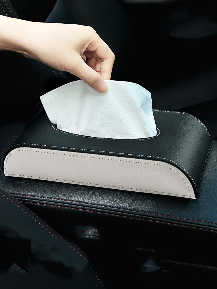Leather Car Tissue Holder