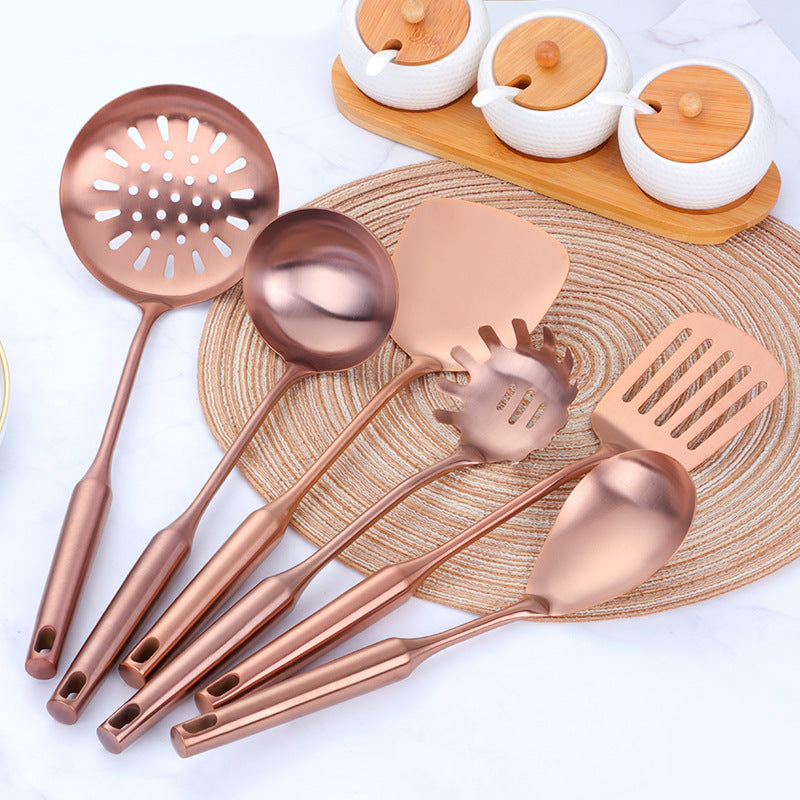 304 Stainless Steel Rose Gold Spatula & Spoon