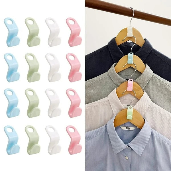 Clothes Hanger Connector Hooks (40-Pack)