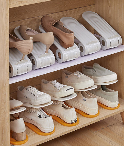 Dwuwarstwowy regulowany stojak na buty