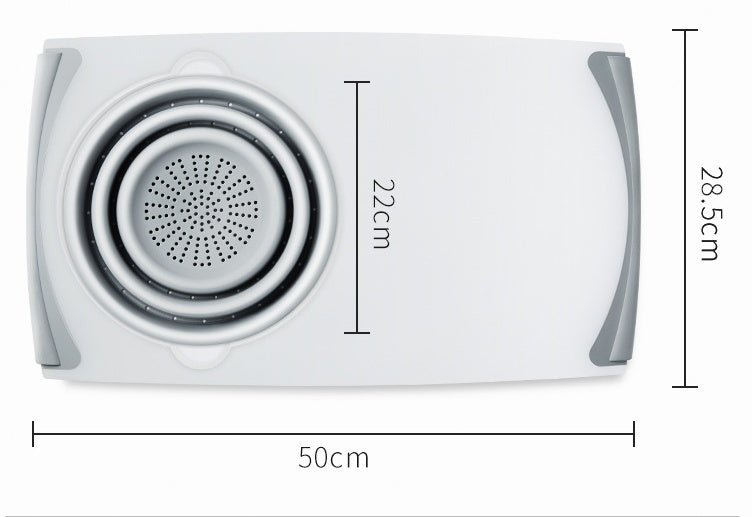 Inteligentna składana deska do krojenia 3 w 1 z koszem ociekowym 