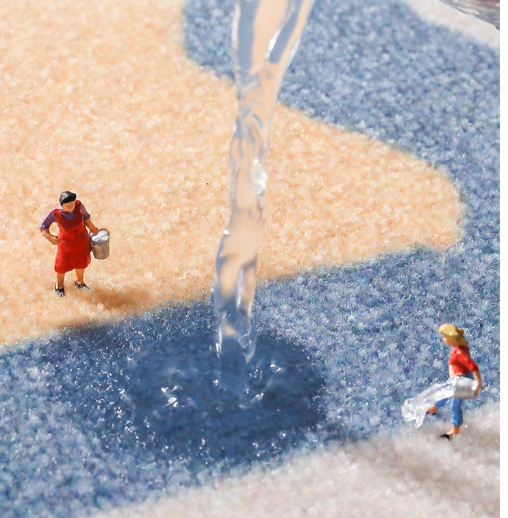 Geometryczna chłonna mata podłogowa