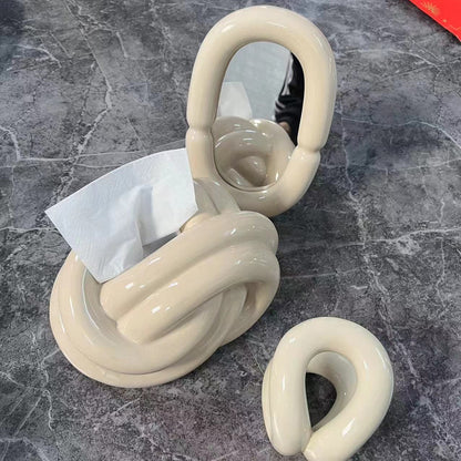 Wool Ball Ceramic Tissue Box