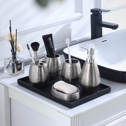 Brushed Ceramic Bathroom Set