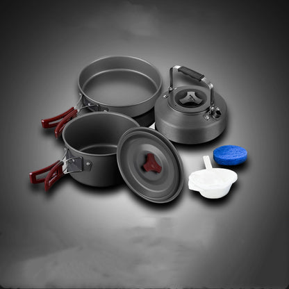 Hard Alumina Camping Cookware Set