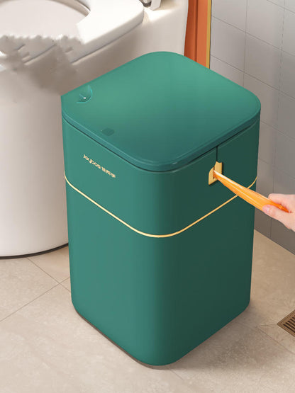 Kwadratowy kosz na śmieci Emerald Luxe