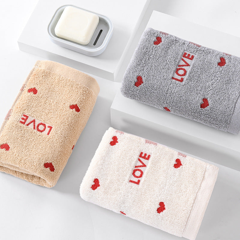 Pure Cotton Embroidered Couple Towel