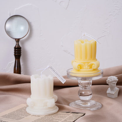 Roman Pillar Scented Candle Decor