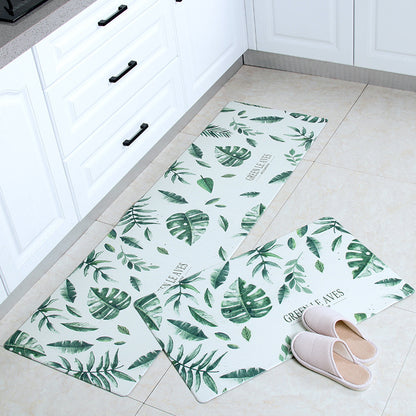 Non-Slip Leather Floor Mat
