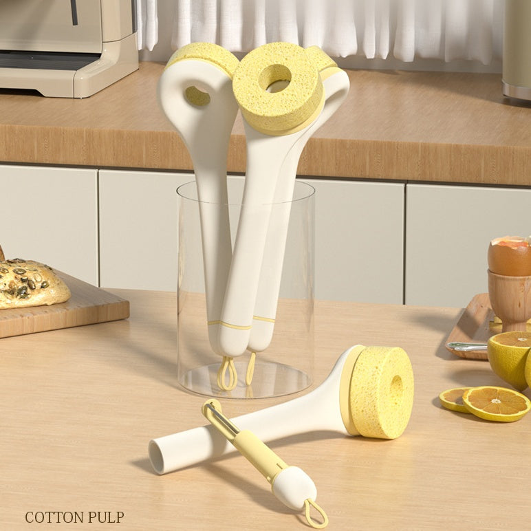 Szczotka do czyszczenia gąbki z pulpy drzewnej