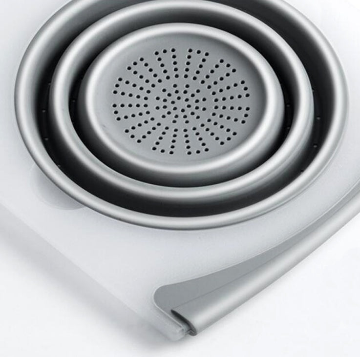 Inteligentna składana deska do krojenia 3 w 1 z koszem ociekowym 