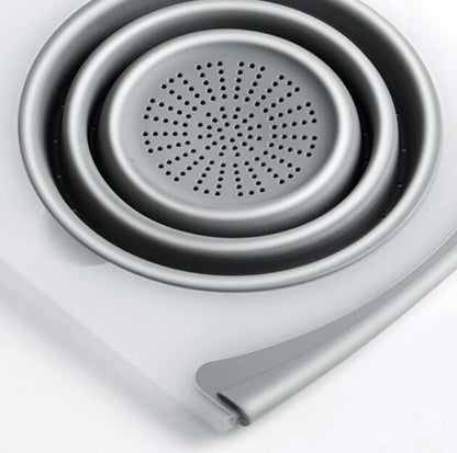 Inteligentna składana deska do krojenia 3 w 1 z koszem ociekowym 