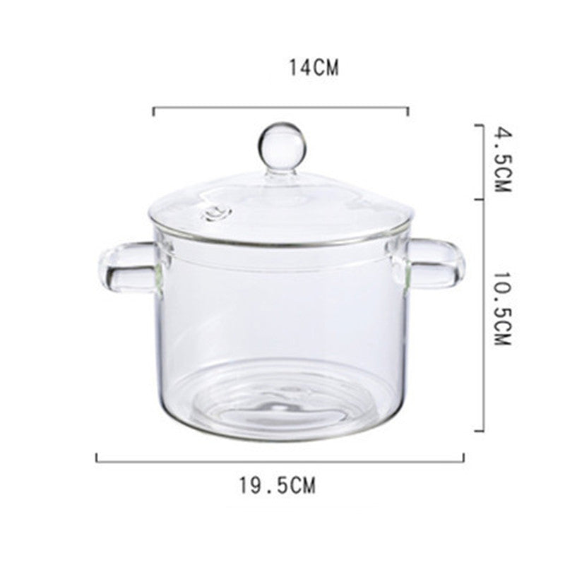 High-Temperature Borosilicate Glass Casserole