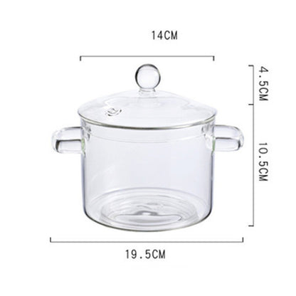 High-Temperature Borosilicate Glass Casserole