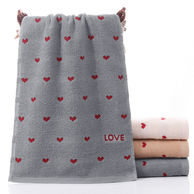 Pure Cotton Embroidered Couple Towel