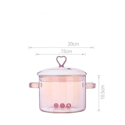 High-Temperature Borosilicate Glass Casserole