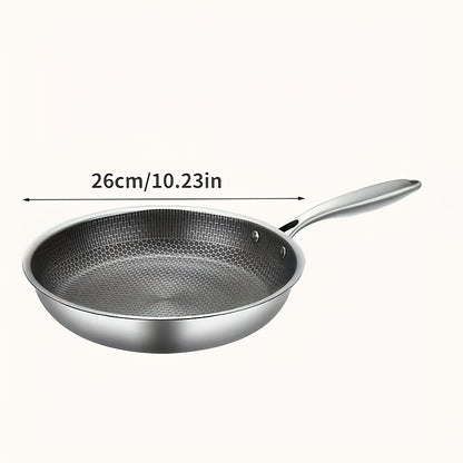 Honeycomb Stainless Steel Frying Pan