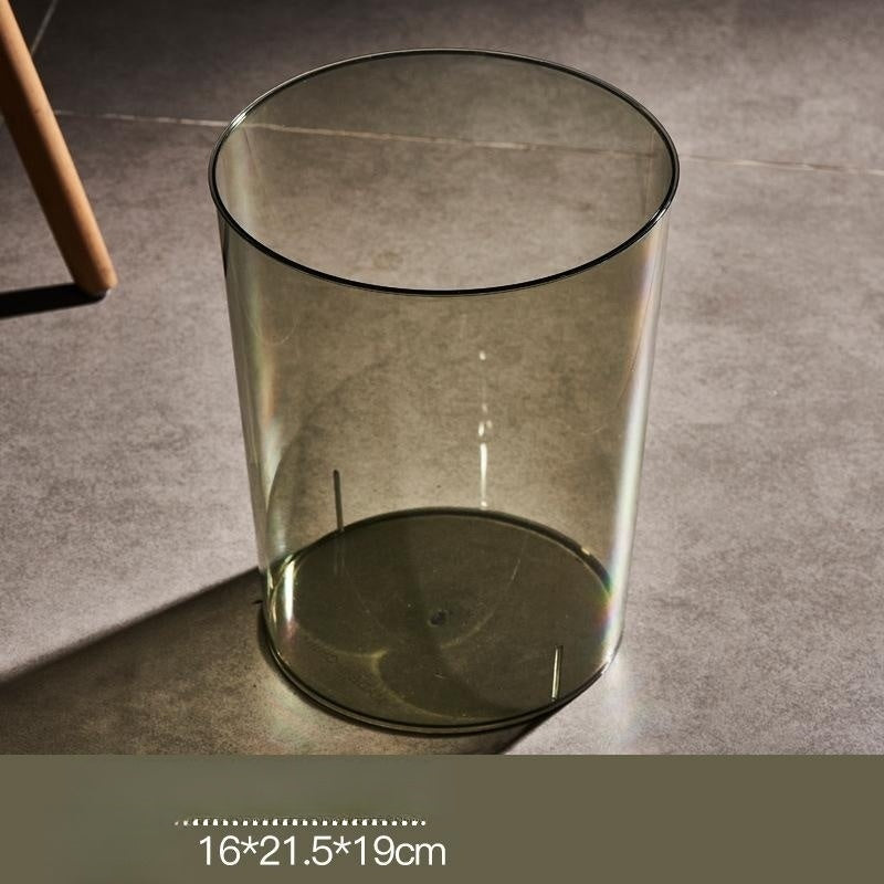 Przezroczysty kosz na śmieci do użytku domowego