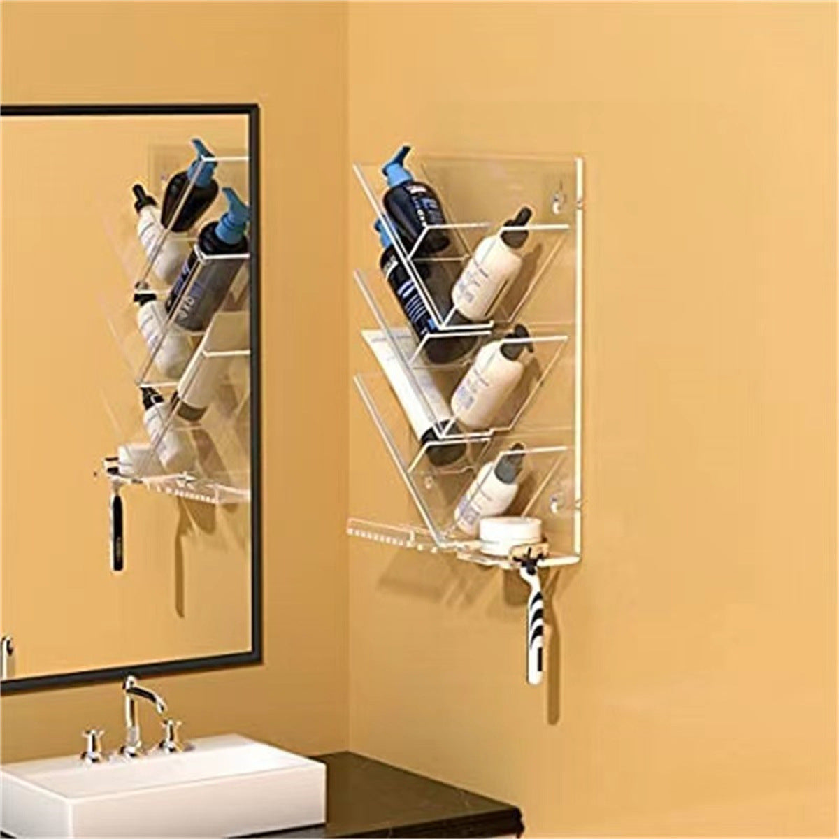 Acrylic Bathroom Storage Rack