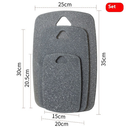 Marble Plastic Cutting Board Set