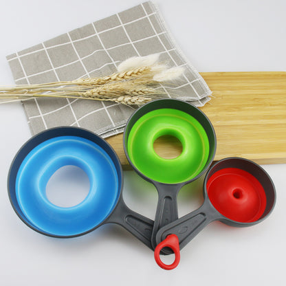 Zestaw składanych lejków plastikowych (3 sztuki)