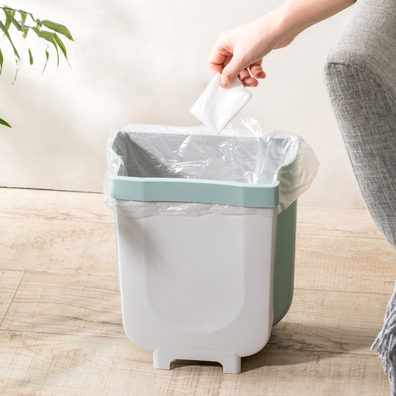 Składany kosz na śmieci na drzwi szafki